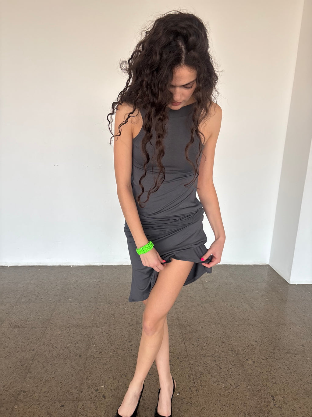 KATHERINE DRESS GREY